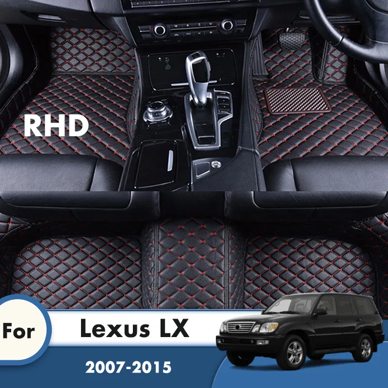 

Автомобильные коврики RHD для Lexus LX 2015 2014 2013 2012 2011 2010 2009 2008 2007 аксессуары для автомобильного интерьера защитные коврики на заказ