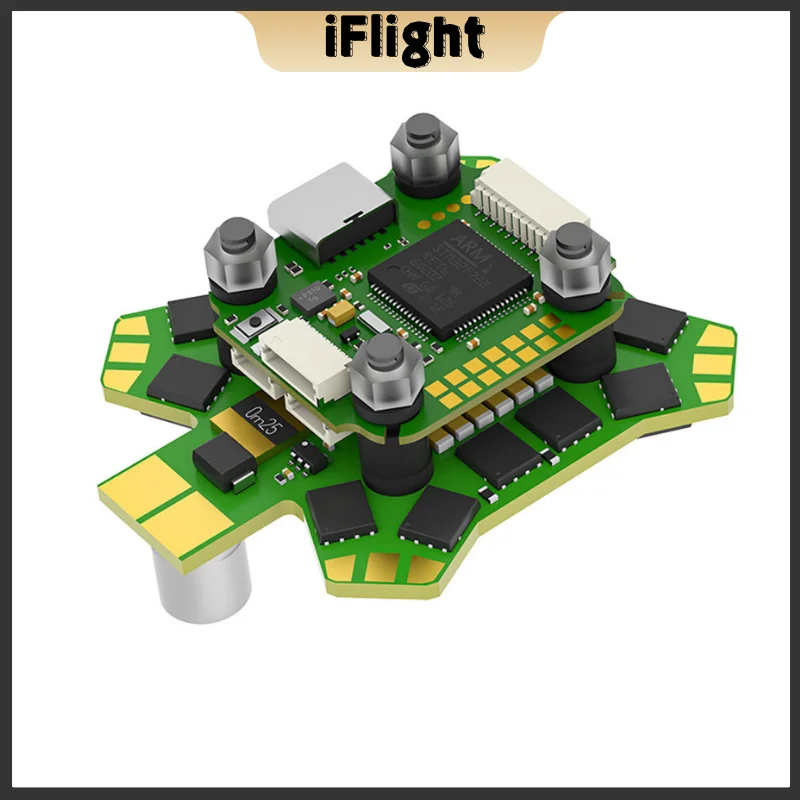 iFlight BLITZ Mini F7 E55R Stack with BLITZ Mini F7 V1.2 Flight Controller / BLITZ E55R 4-IN-1 2-6S ESC for for RC FPV Drone