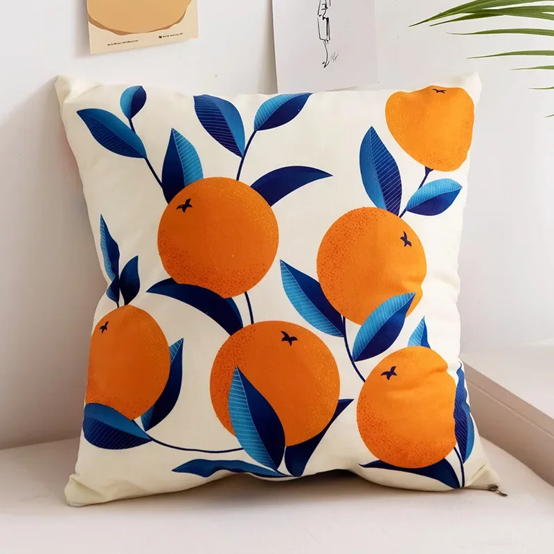 

45x45cm Colorful Cute Fruit Printing Sofa Living Room Cushion Cover Home Decoration Pillow