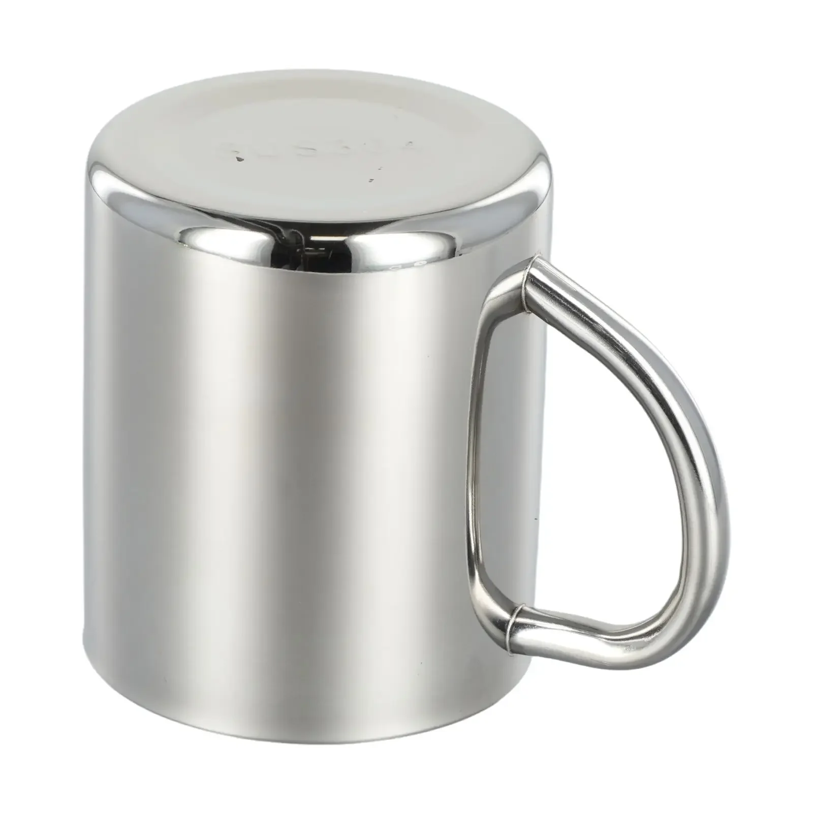 1pcs 210/301/400ml For Kitchen 304 Stainless Steel Coffee Double-wall Mug With Handle Elegant Insulation Quality Is Guaranteed