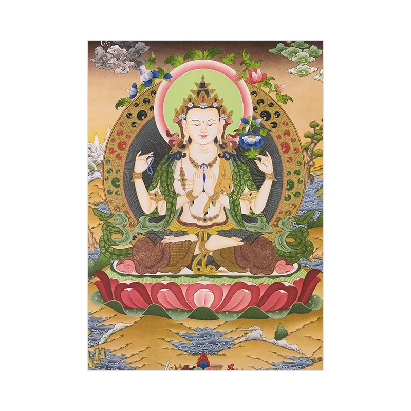 Nordic Thousand-hand Bodhisattva Guanyin Buddhism Pictures Canvas Wall Art Home Decor Paintings Living Room Decoration 16