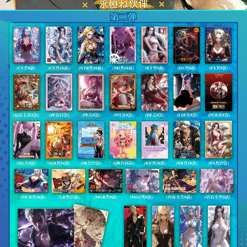 One Piece Waifu Art Collectible Cards Booster Box, Premium Anime TCG with Nami, Hancock & Yamato by HeKa