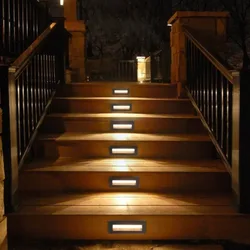 Applique da parete 3/6W luci per scale a Led impermeabili sotterranee luce per esterni lampada da parete ad angolo da incasso per esterni luce da giardino