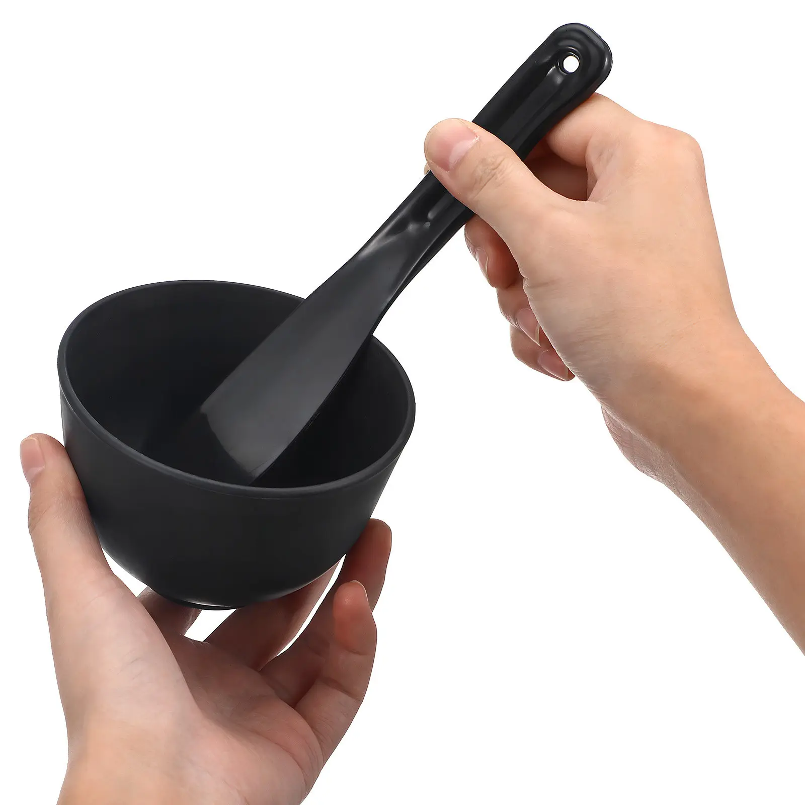 1Set Mud Mask Silicone Bowl Deep Bottom Facial Mixing Bowl Applicator Spatula DIY Tool Facial Bowls - view 4