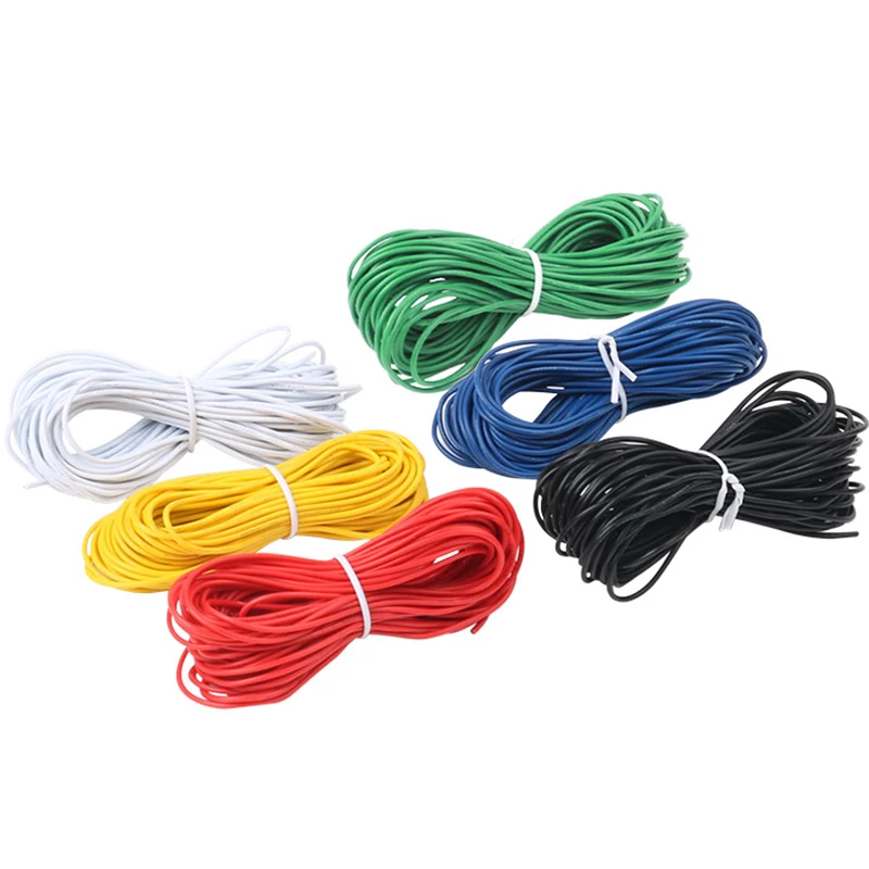 10M UL-1007 24AWG Hook-up Wire 80C / 300V Cord DIY Electrical Wire cable Red/Black/Blue/Yellow