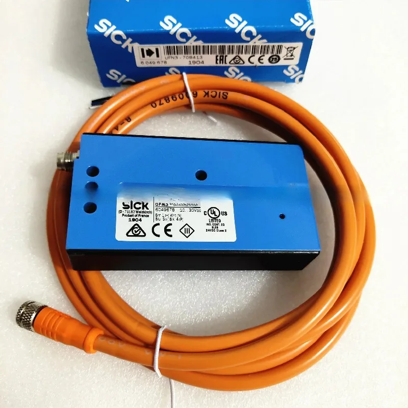 UFN3-70B413 6049678 Sick Original New Ultrasonic Photoelectric Sensor Replace UF3-70B410 with 2M Cable