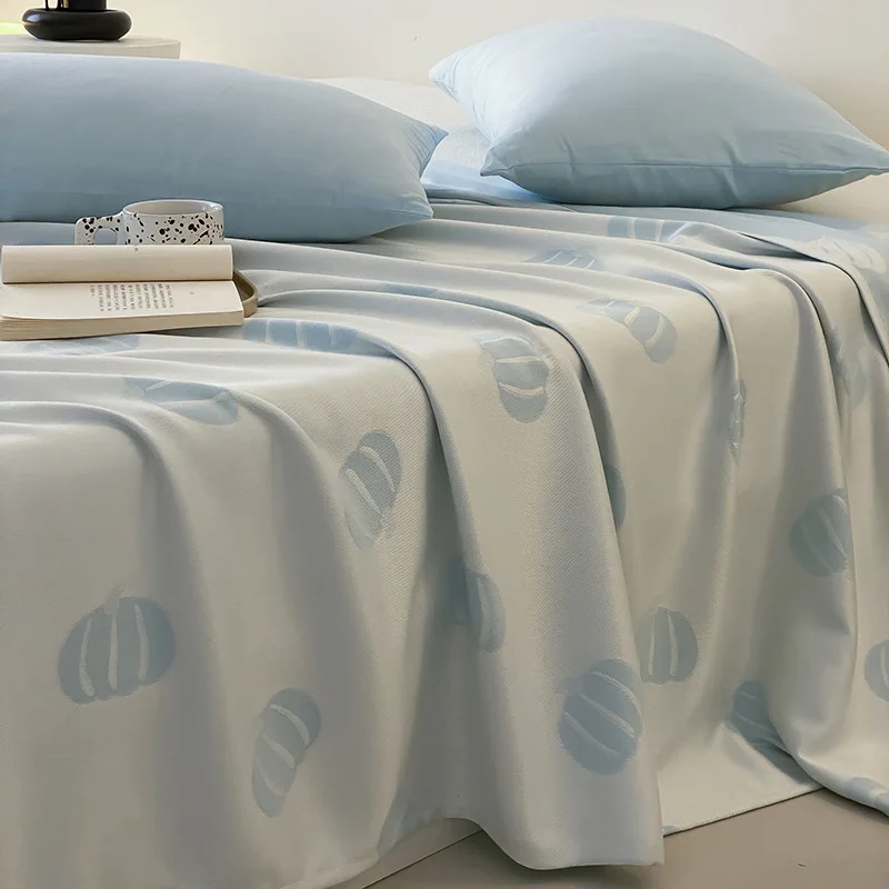 Personalizável 2025 verão nova fibra de bambu toalha de camada única cobertor verão colcha legal colcha de ar condicionado