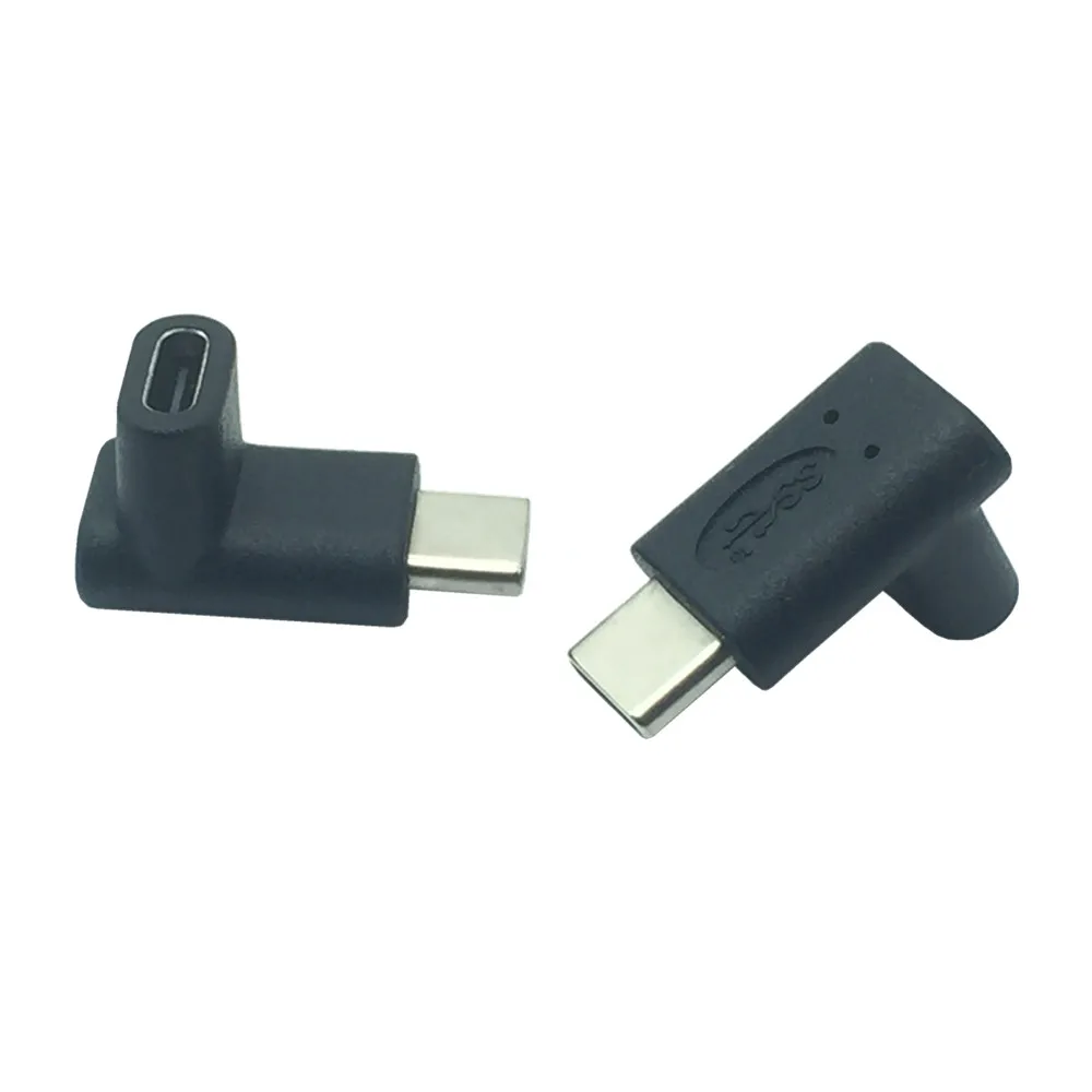 Small Portable 90 Degree Right Angle USB 3.1 Type C Male to Female Converter USB-C Adapter For Samsung Huawei Smart Phone