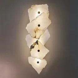 Vintage wall lamps LED marble wall light Luxury Novelty Lighting Sconce For Bedroom Living Dining decor light