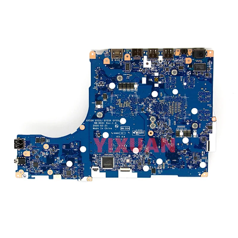 NM-D041 For Lenovo Legion 5-15ARH05 Laptop Motherboard  5B20S72399 5B20S44554 With R5-4600H R7-4800H CPU N18P GTX1650 4G GPU