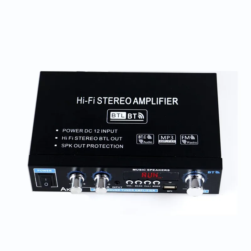 AK35 Digitaler Leistungsverstärker Bluetooth U Disk Power Amplifier Zweikanaliger Leistungsverstärker