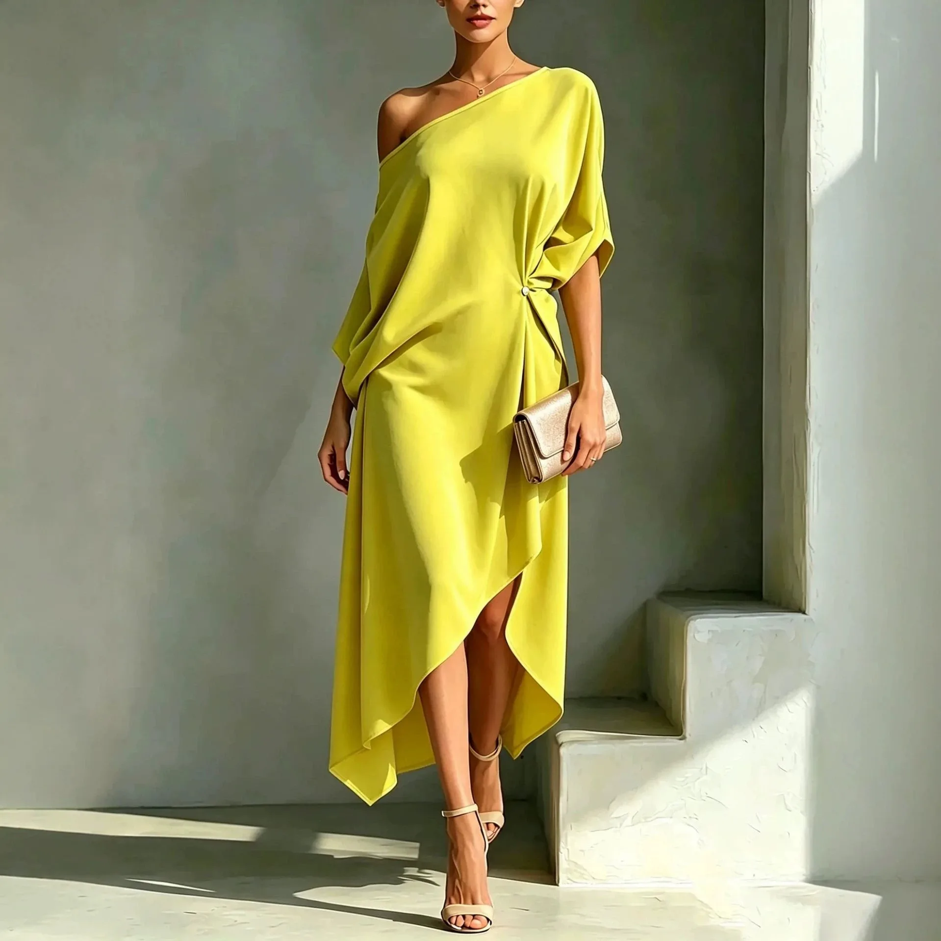 Minimalist Cotton and Linen Women's Sleeveless Dress Dresses Dress for Women