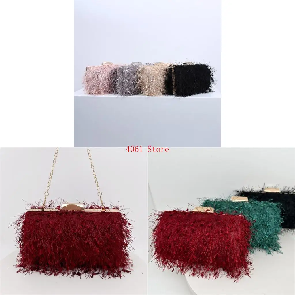 

Simple Clutch Purses Party Wallet Handbag Fashion Evening Tassels Clutch Bags Party Wedding Handbag Crossbody Bag