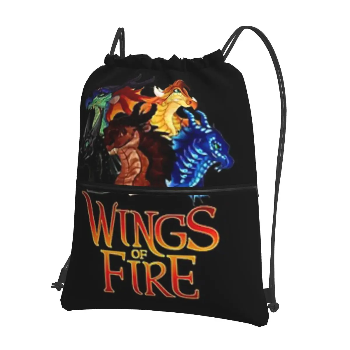 Wings Of Fire All Together Portable Backpacks Drawstring Bag Multi-function Drawstring Bundle Pocket Shoes Bags For School