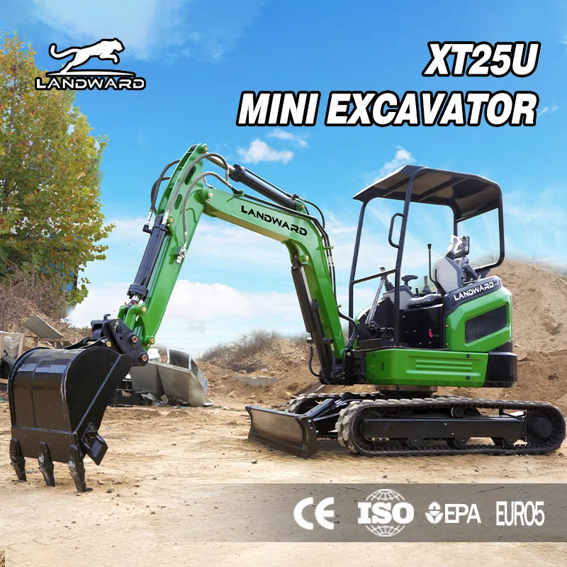 2.5 Tons Mini Excavator Crawler Mini Excavator 3 Tons Digging Bucket Crawler Bagger With Thumb Agricultural Excavator Machinery