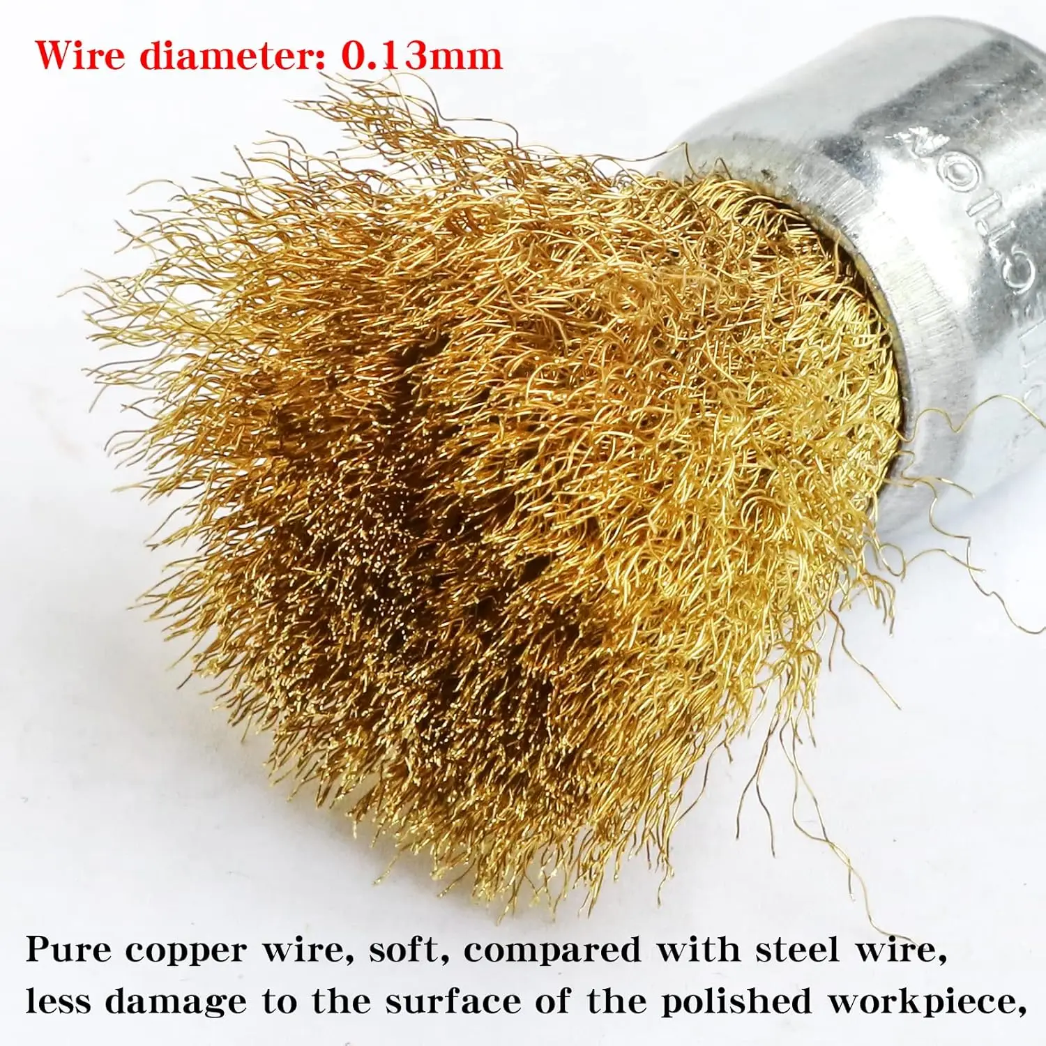 3PC Pen Type Steel Wire Brush 5PC Electric Drill Steel Wire Wheel with Rod Polish and Rust Removal Electric Drill Tool Accessory image 2