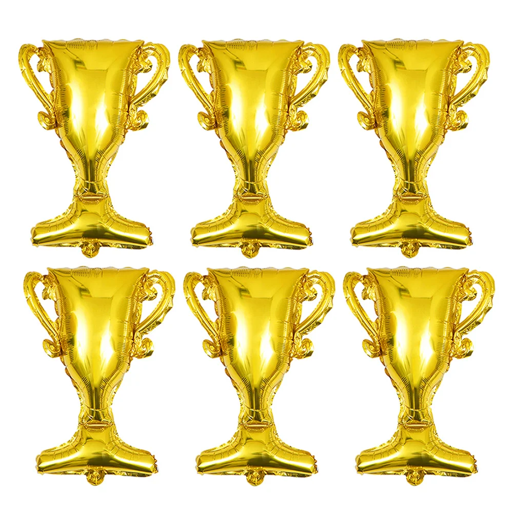 

6Pcs 23.58 Trophy Aluminum Foil Balloon Graduation Party Decorations Supplies Eyecatching Realistic Shape Longlasting