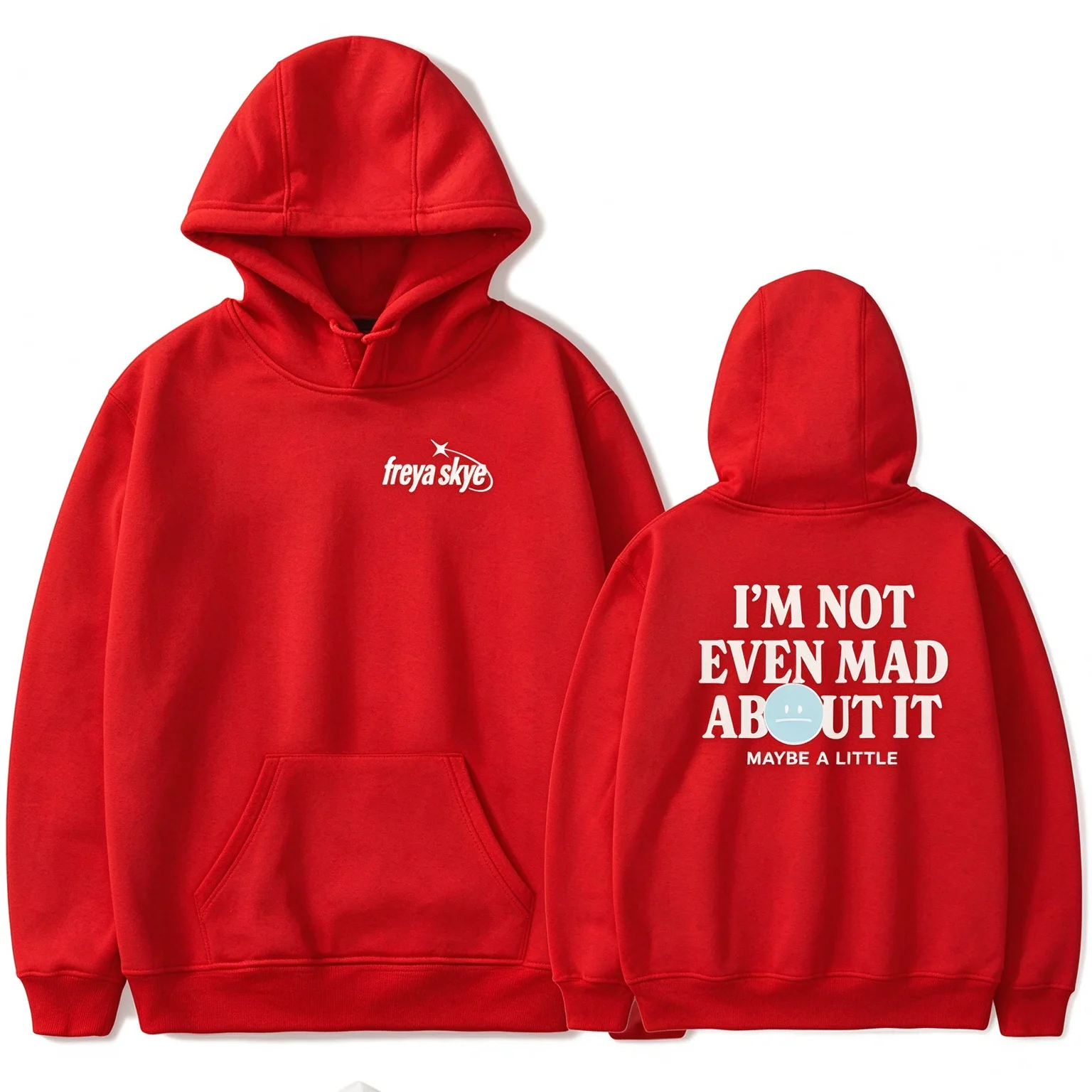 Freya Skye Not Even Mad About It Merch Hoodie Sweatshirt Streetwear Unisex Winter & Frühling Lässige Mode Pullover – Detail 8