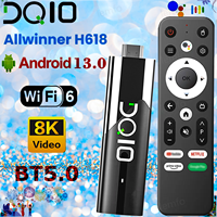 Smart TV Stick 8K Android 13 BT 5.0 ATV WIith H618 2GB RAM 16GB ROM Wifi6 Remote Control Home Theater Android TV Stick Box