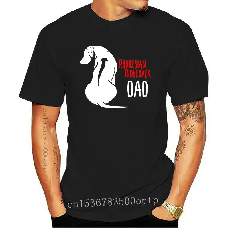 New 100% Cotton O-neck Custom Printed Men T shirt Rhodesian Ridgeback Dad Women T-Shirt