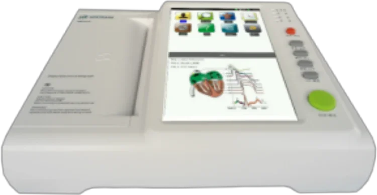 

ECG-8212 12-lead electrocardiograph 10.1 inch HD full touch LCD screen with 12 channels of waveform on the same screen