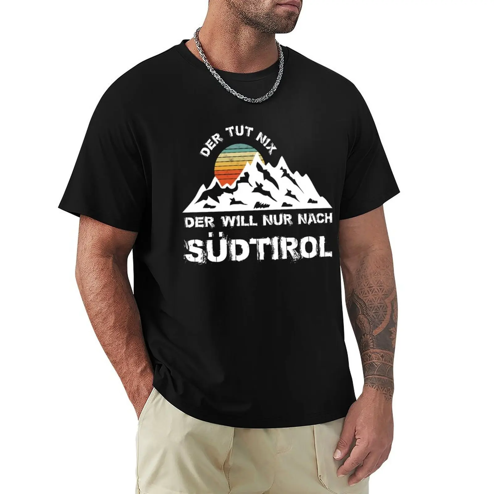 Camiseta Der Tut Nix der will nach Südtirol Berge Geschenk, camiseta informal de trabajo y utilidad