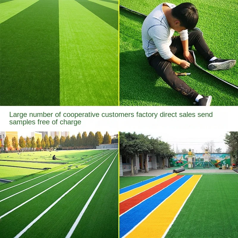 Simulation Turf Kindergarten Turf Landscape Sports Flooring Green Carpet Football Artificial Grass  Artificial Grass Manufacture