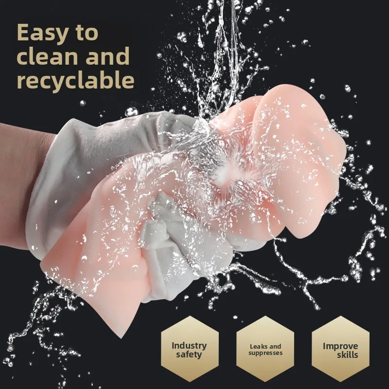 "كأس الاستمناء الذكور الجديد: تصميم الرسوم المتحركة مع قنوات مهبل مزدوجة الفم وشفط هوائي لتعزيز المتعة" آلة الجنس للرجال