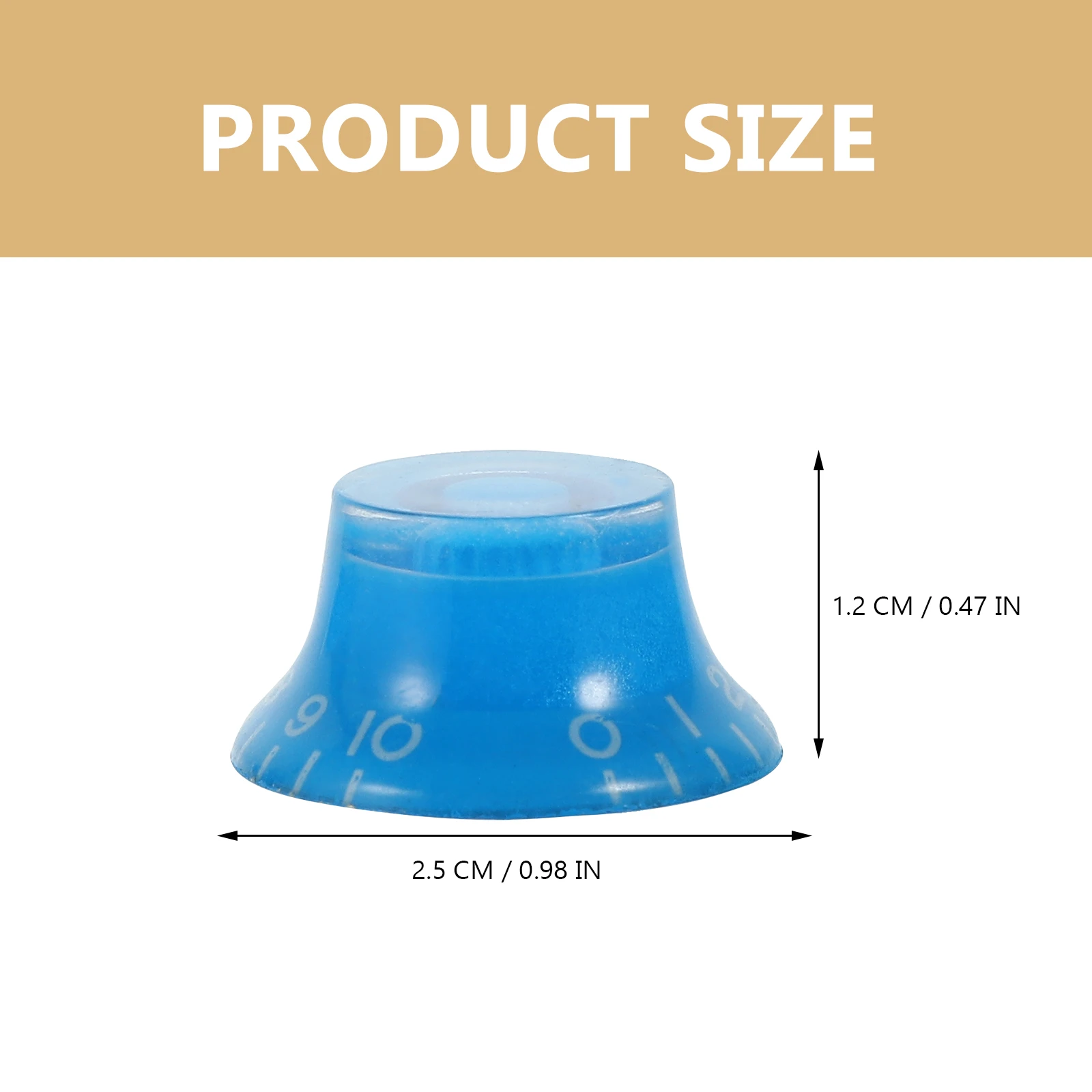 

6pcs Electric Guitar Potentiometer Knob Cap Blue Mini Volume Tone Control Bass knobs For Guitar Parts Accessories