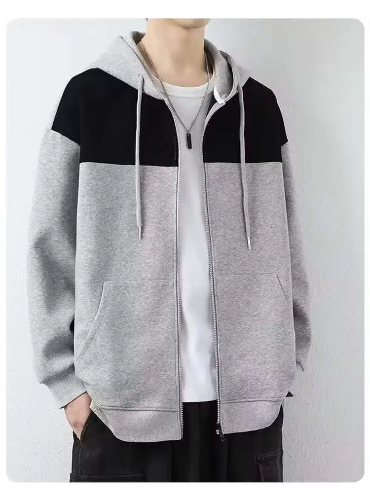 

Свободная мужская рабочая одежда, куртка с капюшоном для занятий спортом на открытом воздухе, ветрозащитное мужское пальто большого размера, молодежное пальто из искусственной кожи Long Sve