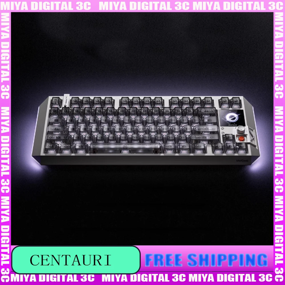 

MelGeek Centauri 60/80 Magnetic Keyboard Aluminum CNC Esports Gaming Mechanical Keyboard Fearless Contract Magneto White Axis