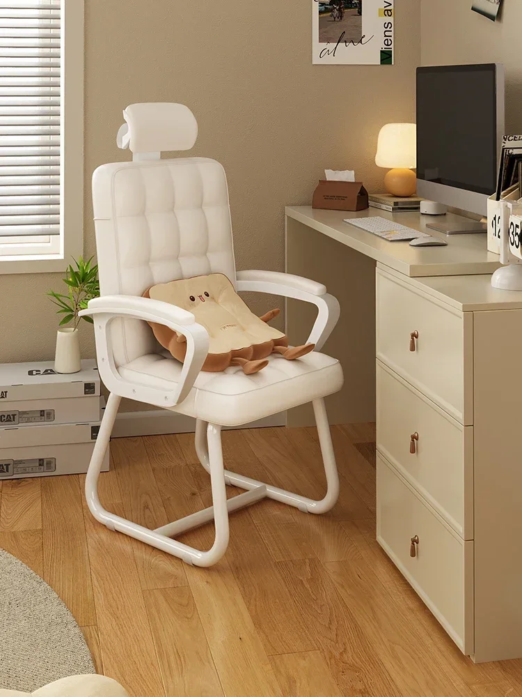 Computer chair, female bedroom makeup chair, comfortable for long-term sitting, dormitory, college student, comfortable