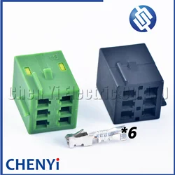 6 Pin female Automobile harness connector electric mirror plug With Pins For Opel vectra Buick Chevrolet