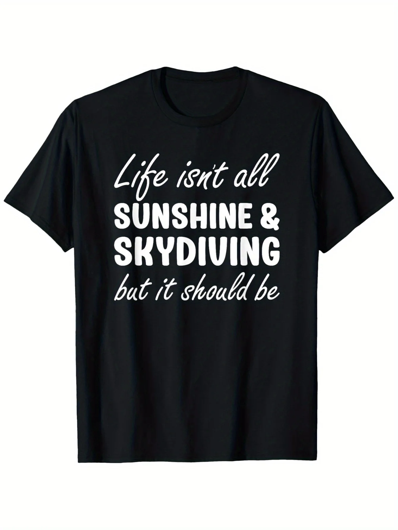 

Мужская футболка большого размера — мягкая унисекс с круглым вырезом, с текстовым принтом, черная хлопковая повседневная футболка с короткими рукавами