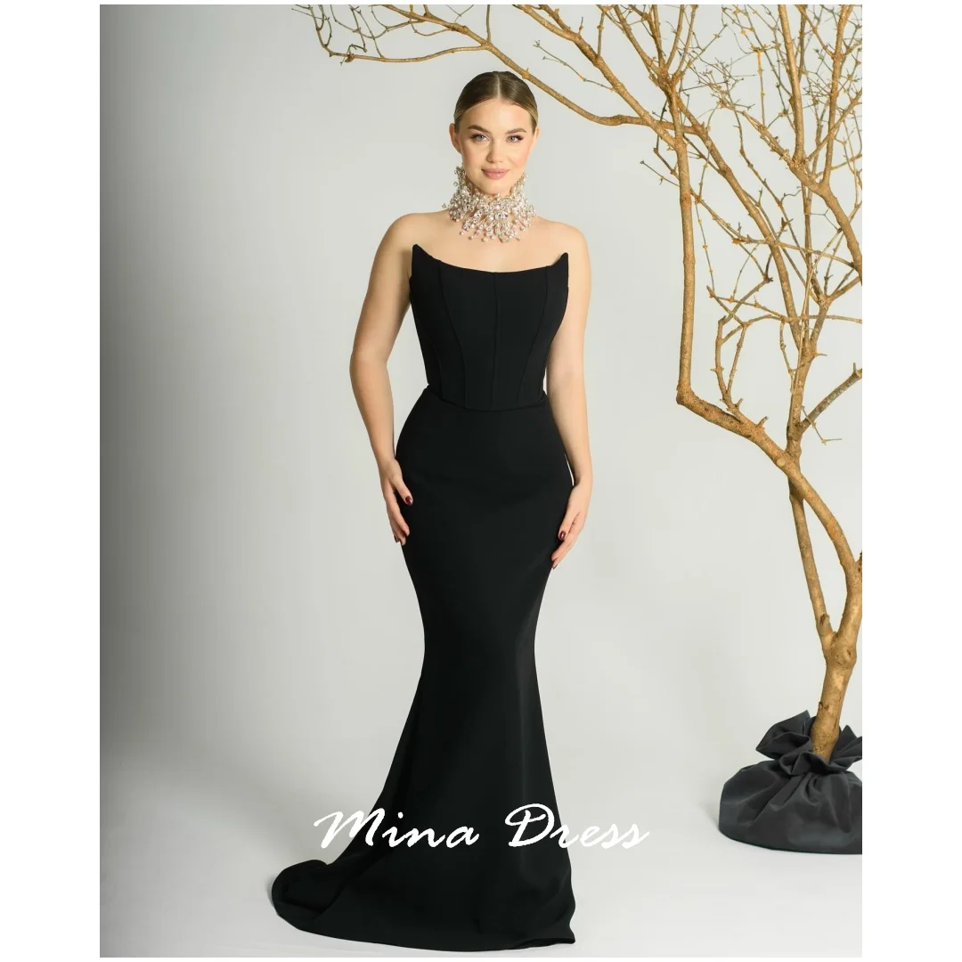 

Mina Customized Ship Age Evening Dress Luxury Elegant Womens Party Dresses for Special Occasions Sleeveless Backless Fish Tail