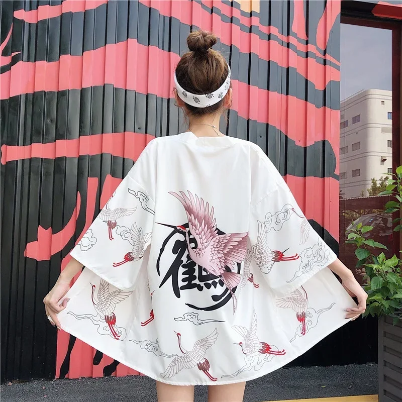 Japanese Street Classic Women's Kimono New Looser Japan Street Wear Men’s Cardigan Outdoo Casual Harajuku Style Unisex Haori