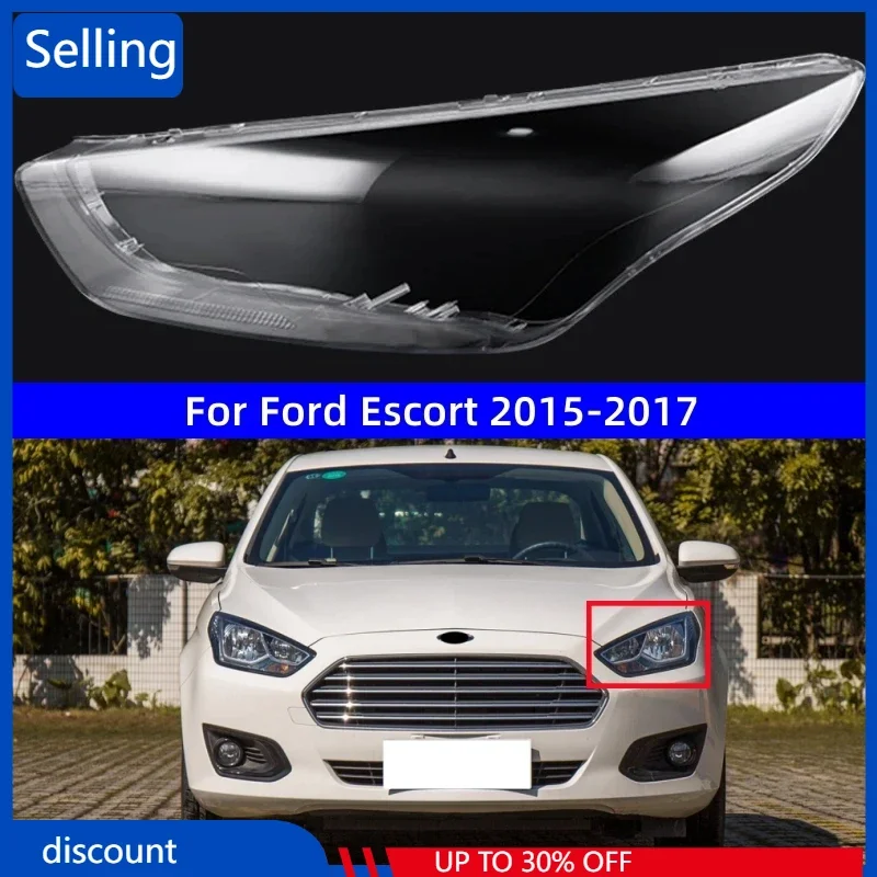 

Для Ford Escort 2015 2016 2017, аксессуары для Voit, замена прозрачного ПК, автомобильные фары, абажур для фар