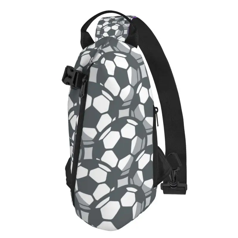 Football Pattern Chest Bag Crossbody Backpack Men Waterproof Shoulder Bags Women's Casual Messenger Bag Unisex Small Bag