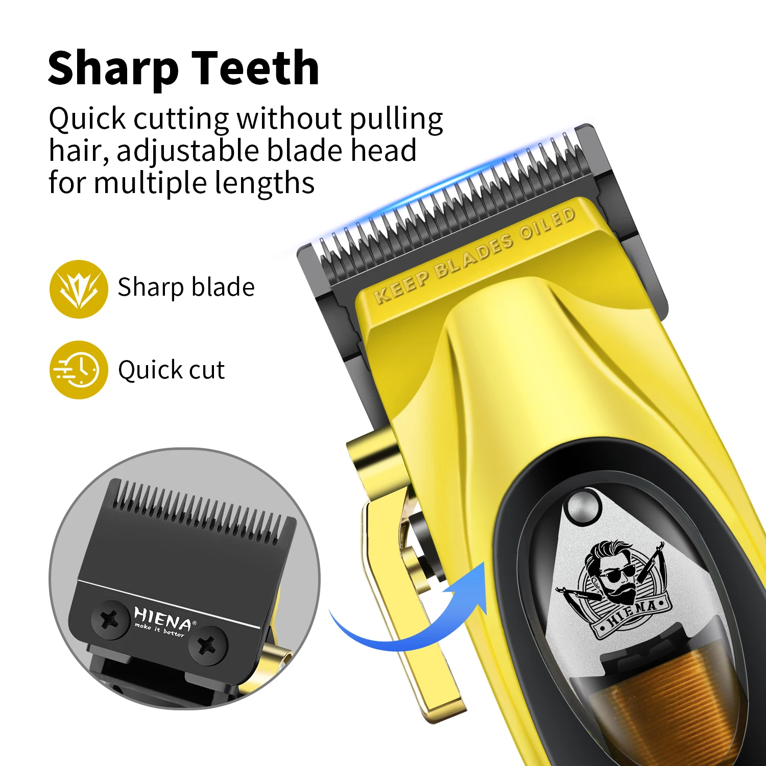 مجموعة أدوات تشذيب الشعر اللاسلكية الاحترافية، ماكينة تشذيب الشعر بمحرك مغناطيسي للرجال #1