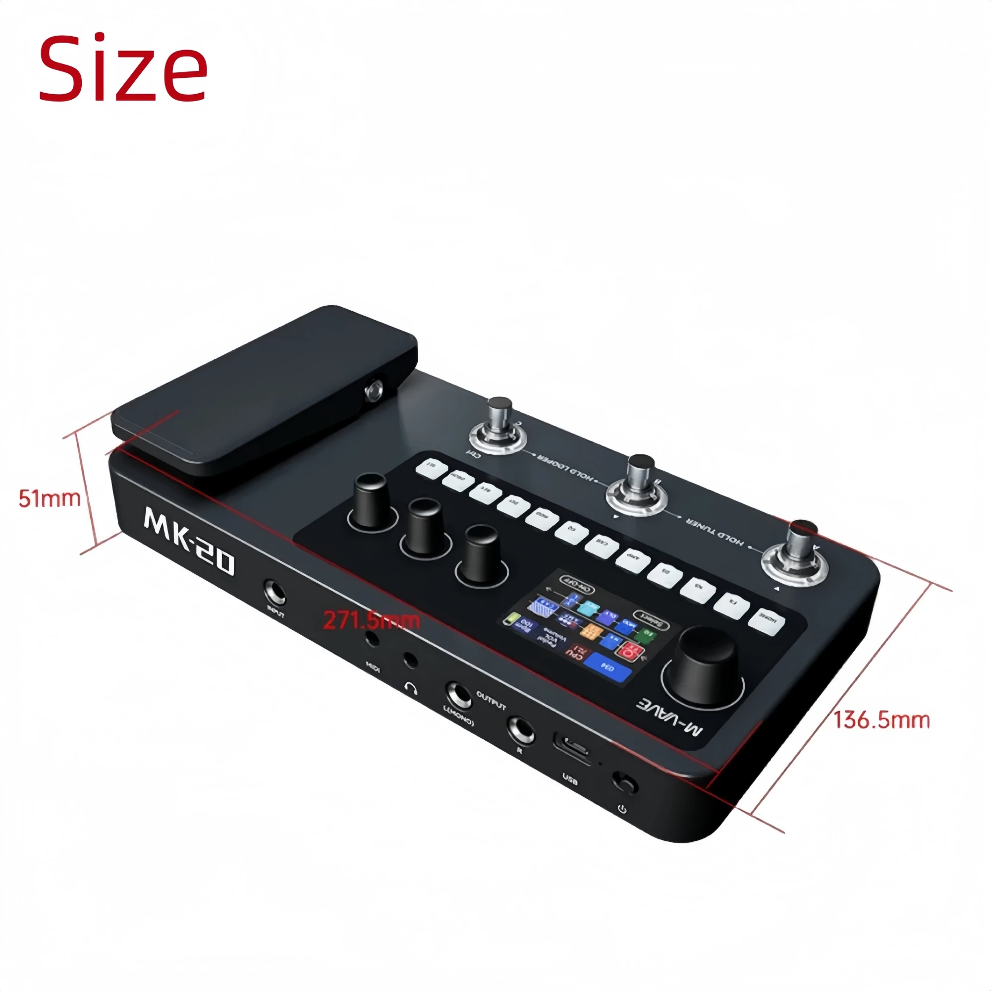 M-VAVE MK-20 Black Multi-Effec - Looper Pedal Guitar ulasan dan harga