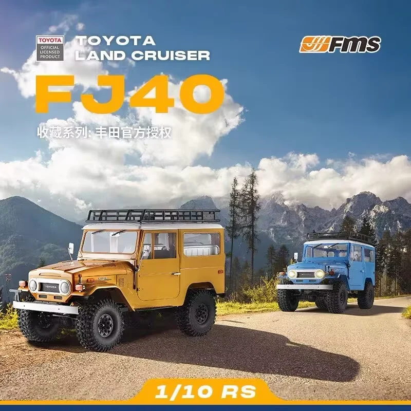FMS FJ40 1/10 Toyota Land Cruiser RC Crawler Brushed 4WD RTR Off Road Climbing CarBrush Motor Simulation Jeep Model Vehicle Toys