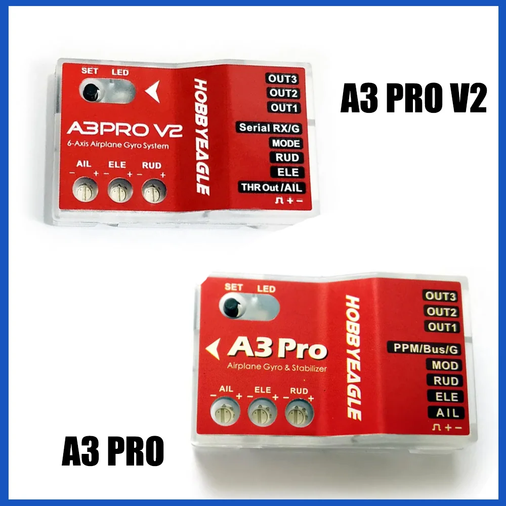 Gyro Stabilizer System A3 Pro /A3 Pro V2 HobbyEagle RC Flight Controller For RC Airplane Fixed-wing Helicopters Parts