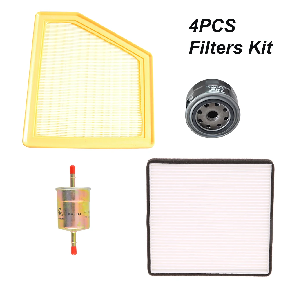 

2/3/4Pcs Filters Kit For DONGFENG FENCON ix5 1.5T 220T 280T 2018- Air Cabin Oil Fuel Filter Set 1109122SF01 23889973 Accessories