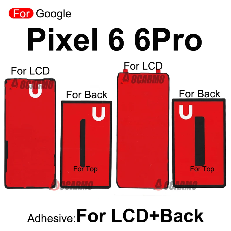 Per Google Pixel 6 Pro 6Pro Display LCD anteriore colla adesiva e colla per nastro adesivo con Cover posteriore