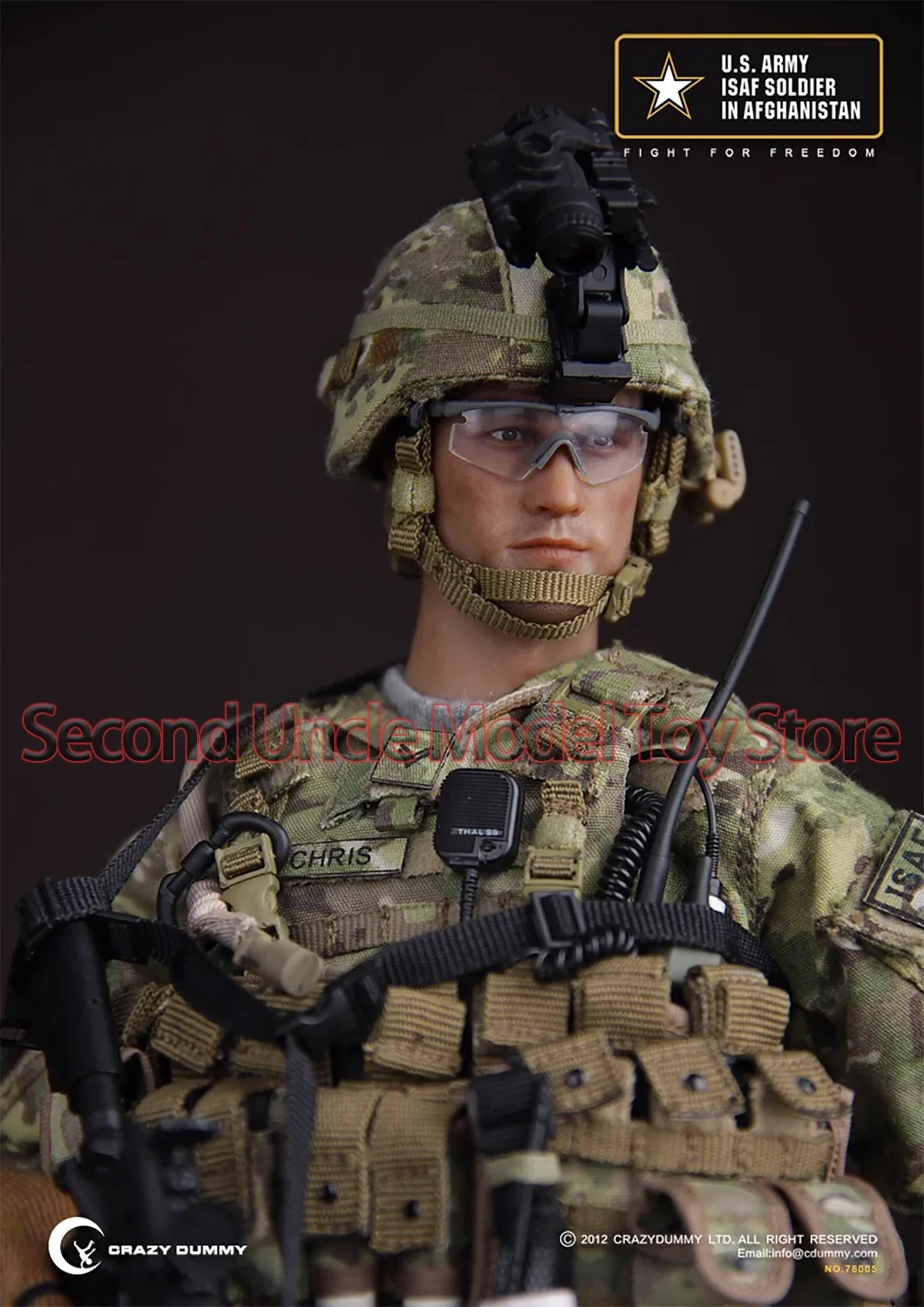 

DAMTOYS 78005 CrazyDummy CD78005 1/6 US Army Isaf Soldier In Afghanistan 12'' Male Soldier Military Action Figure Model Toys