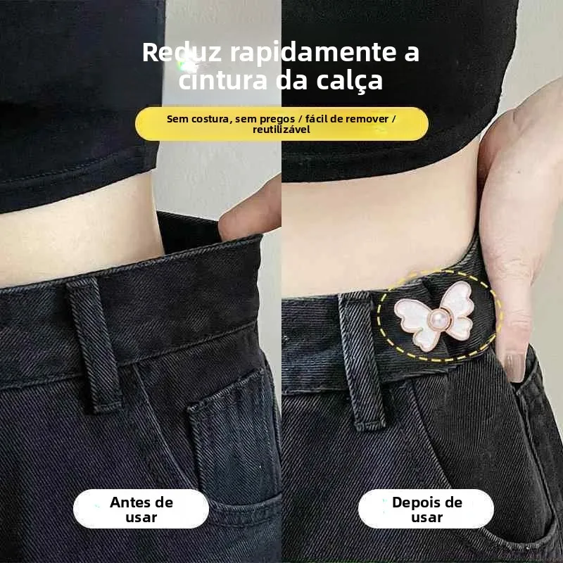 waist-cinch-buckle-denim-belt-non-slip-metal-zipper-adjustable-no-sew-women's-style-fixed-buckle-home-fabric-diy