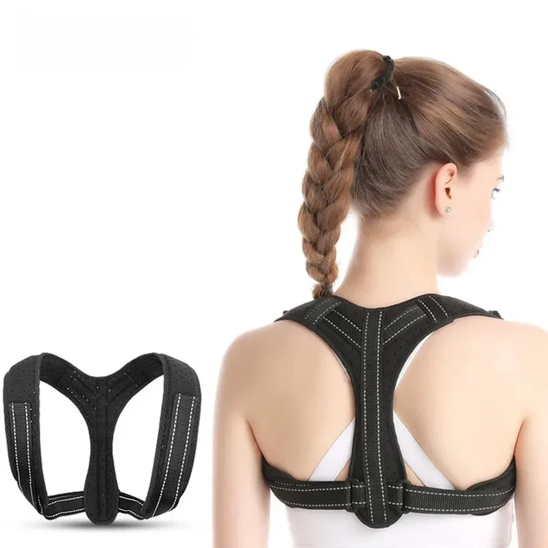 

VBOSI Back Posture Corrector Adjustable Clavicle Brace for Women Men Kids Upper Back Support Belt for Office Home Gym Use
