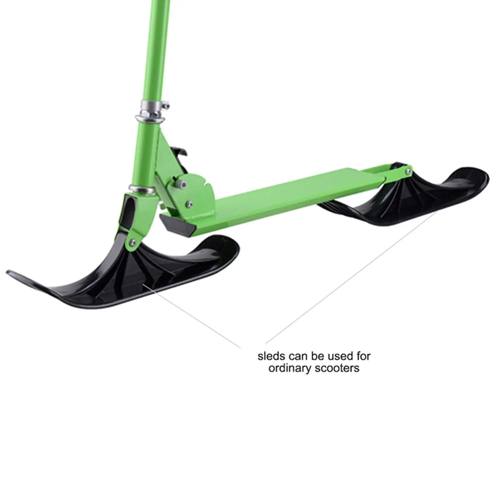 

Kid Ski Scooter Child Winter Toy Toboggan Bottom Sled Snowmobile Attachment Gift
