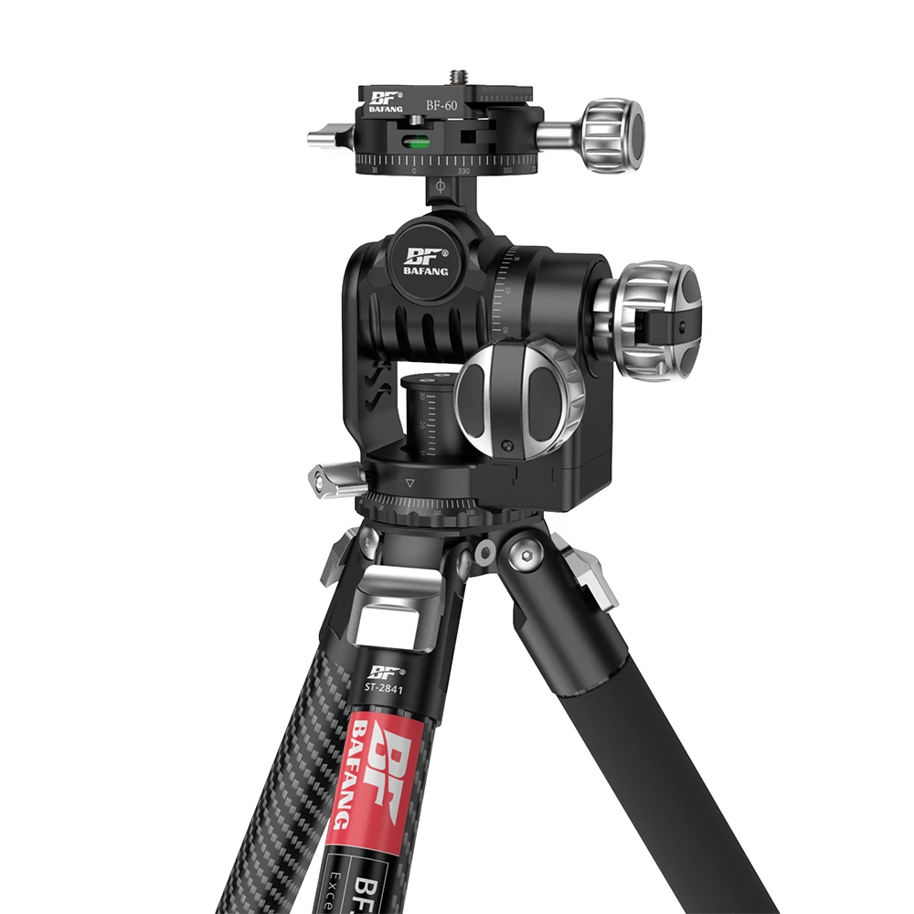 BAFANG Professional Heavy Duty Bowl Carbon Fiber Tripod With Camera Geared Head