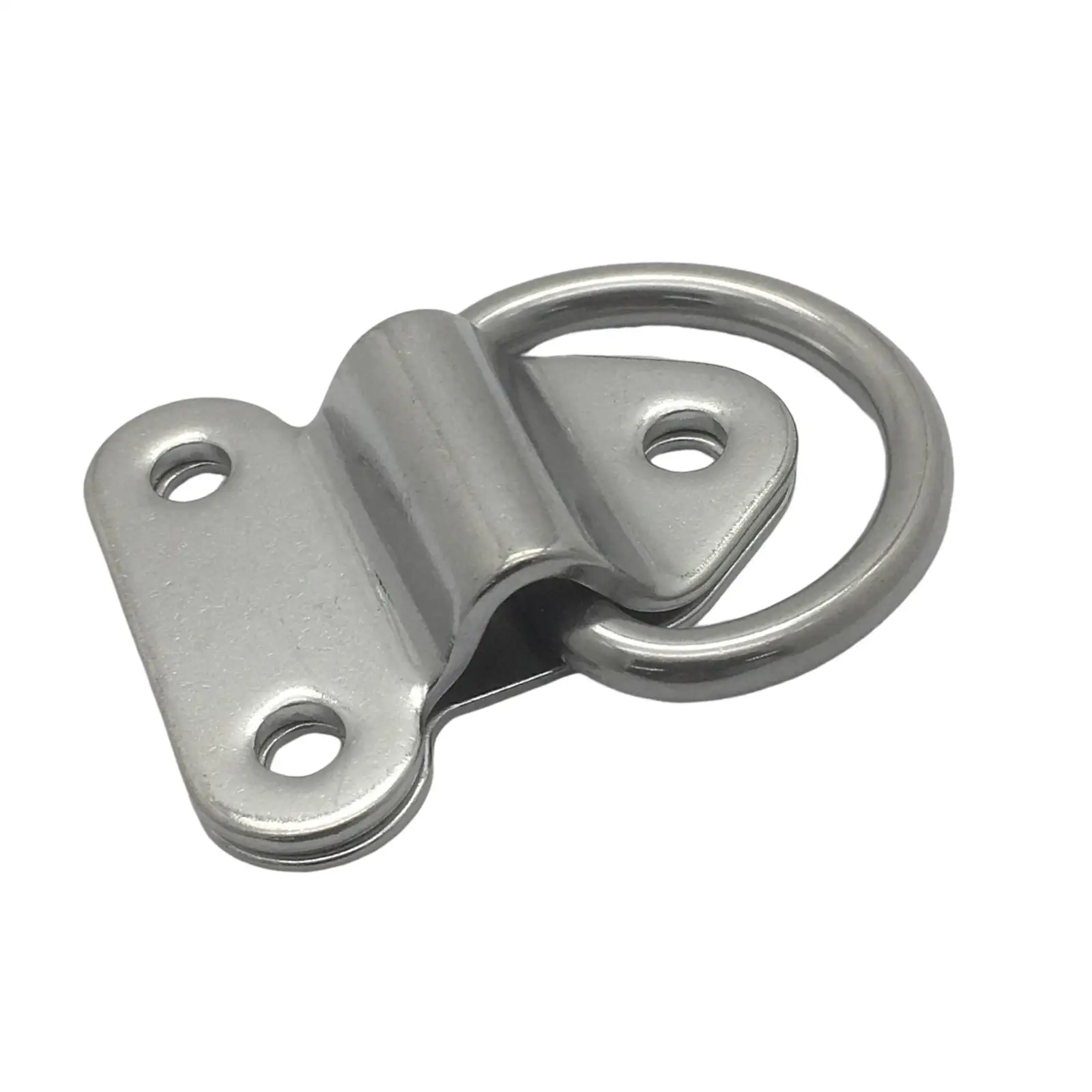 

Folding Pad Eye Lashing D Ring 304 Stainless Steel Fastening Anchor Binding Ring Pull Ring for Ship Truck Marine Boat Yacht